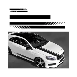 JNNJ Set of 5 Car Hood Stripes Stickers