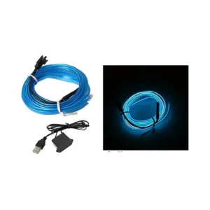 Car Neon Wire Light LED 5V 9.8ft (Blue)