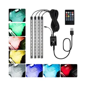 Baxcdyswe 4Pcs 48 Strips Mood Light Car